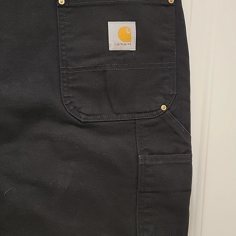 Carhartt Double Knee B01-BLK Original Fit Union Made Vintage Pants Size 46x34 - Picture 7 of 10